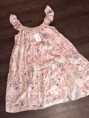 Floral Tiered Sundress - Pink